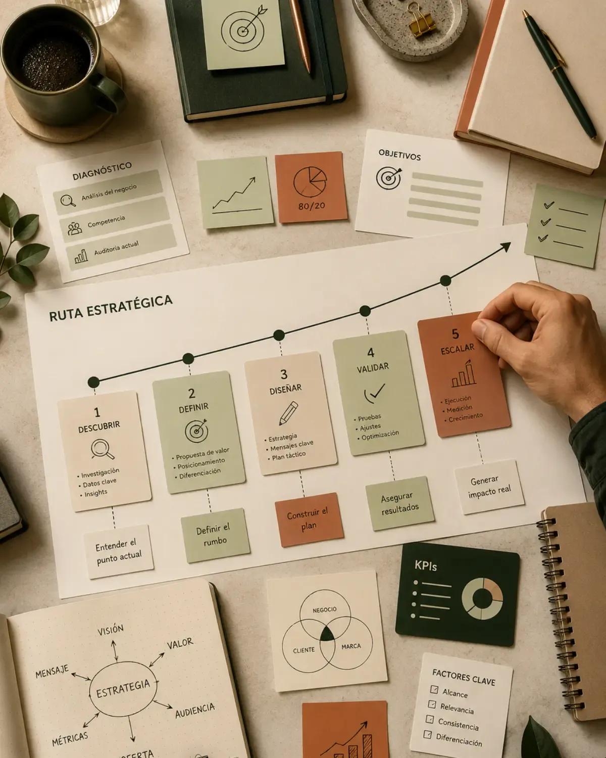 Planificación de una estrategia clara y accionable